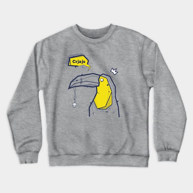 Graffiti Style Toucan Crewneck Sweatshirt by NJORDUR